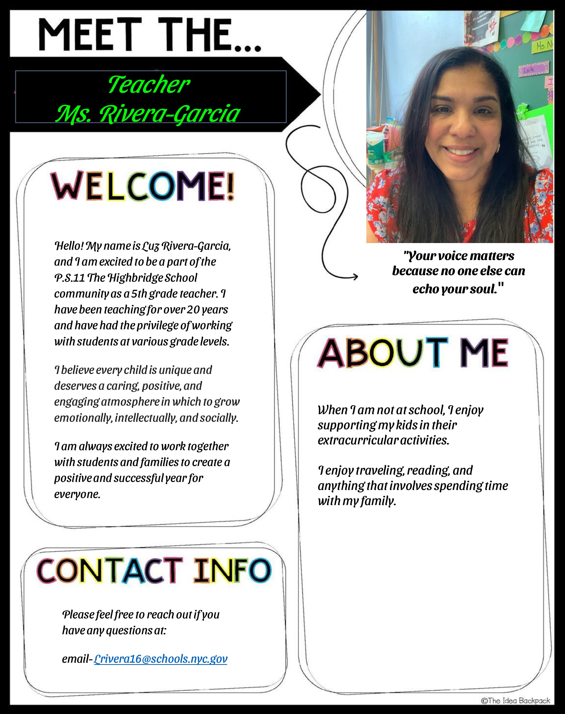 Luz Rivera-Garcia Bio